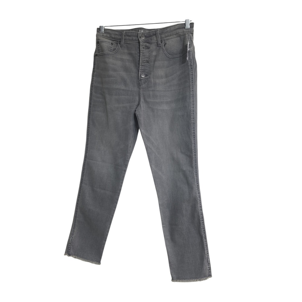 NWT GAP Teen Sky High Skinny Ankle‎ Jeans Gray Wash Raw Hem Size 20 #1